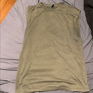 SHEIN Olive Green Men's Tank Top